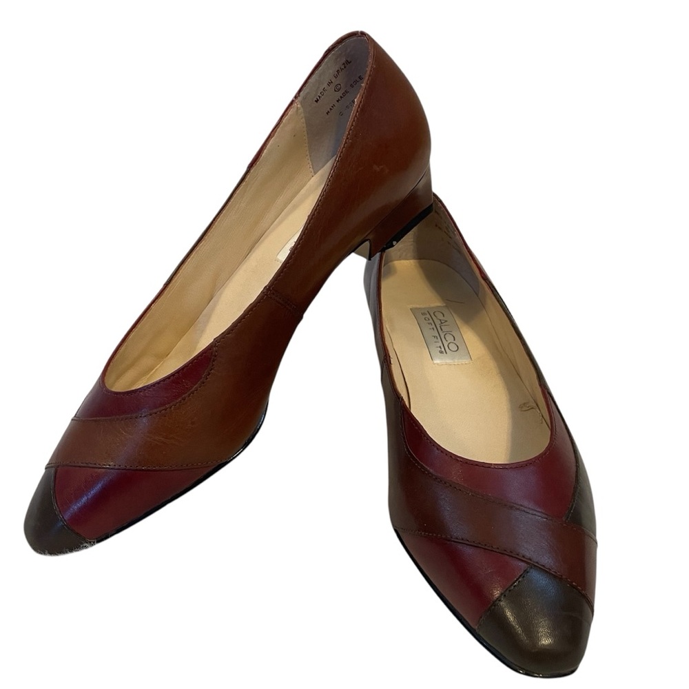 Vintage Calico brown Heels